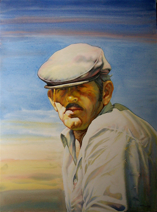 C1/14 PAISAJE ISLEÑO. PESCADOR
