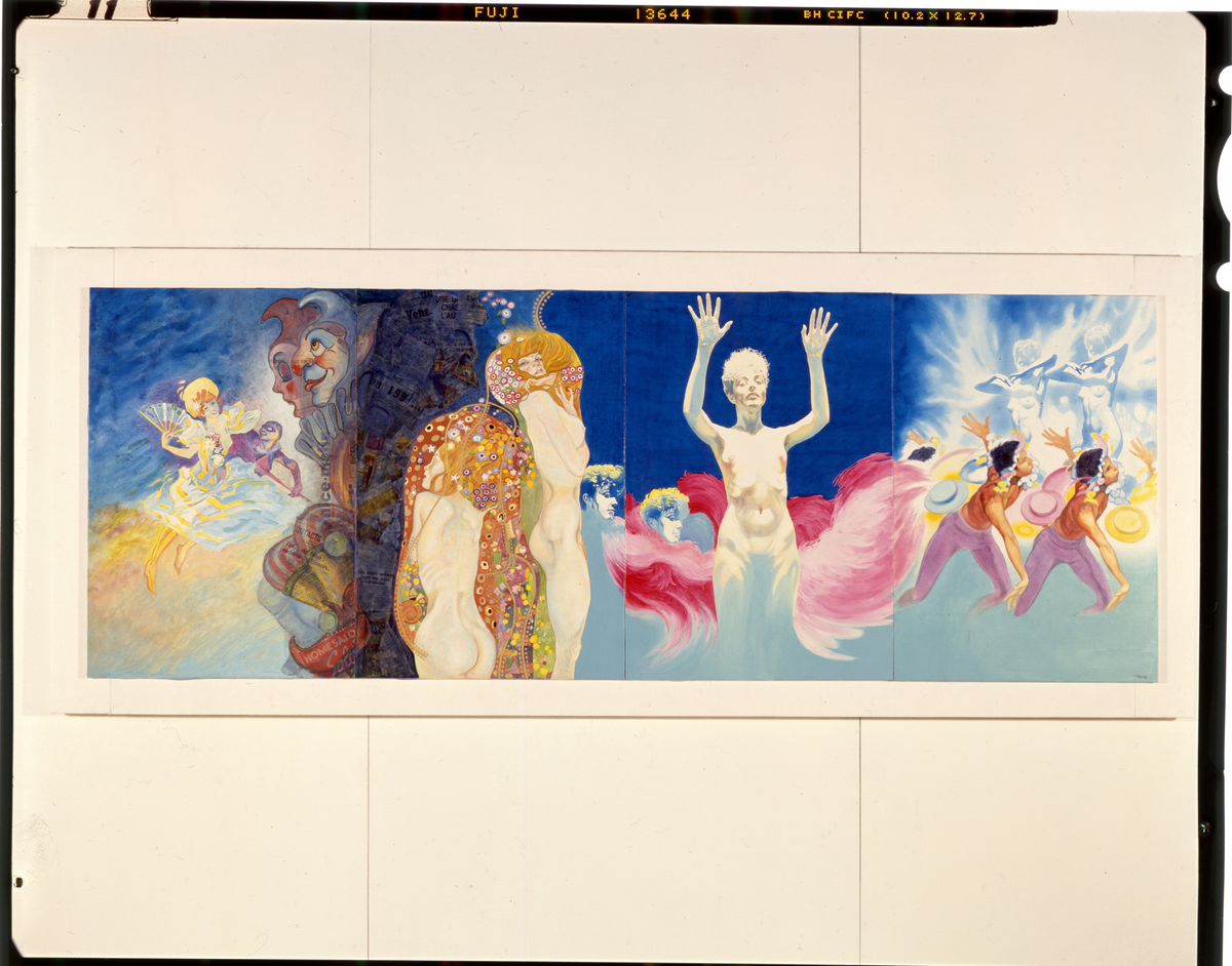 El mural del Carnaval en la colección del Centre Universitaire Méditerranéen, Niza.